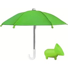 Güneş Koruyucu Telefon Şemsiyesi, Vantuzlu ve Yeşil Renkli Aksesuar