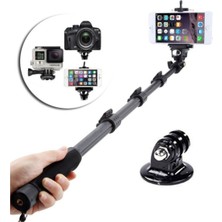 Yunteng YT-188 Monopod Selfie Çubuğu, 125CM, Pratik ve Hafif Tasarım