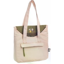 Pisikopat Fare Desenli Sanatsal Kanvas Omuz Çantası