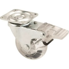 Uygur Frenli Tablalı Tekerlek, Ø50 Mm, Şeffaf, Stp, 30 kg