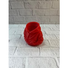 AK-SA-STR Dekoratif Kırmızı Hoodie Kalemlik 10X10 cm