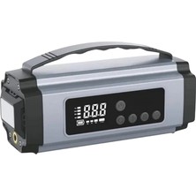 Tuba Toptaş Taşınabilir Akü Takviye Cihazı Dijital Hava Kompresörü Powerbank ve LED Fener Bir Arada
