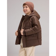 Lc Waikiki Yeni Sezon Kapüşonlu Polar Astarlı Erkek Çocuk Şişme Mont