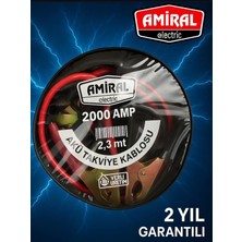 Çantalı Akü Takviye Kablosu 2000 Amper 2.3 Metre (Kalın ve Sağlam Kablosuyla Fırsat Ürünü) Tükeniyor