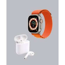 Stylmenplus S8 Ultra Akıllı Saat + Gürültü Önleyici Kablosuz Kulaklık Seti