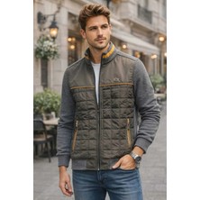 Erkek Fermuarlı Kapitone Mont – Spor & Şehir Stili