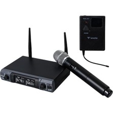 Zemira Westa WM-202HT 1 Alıcı + 1 El Mikrofonu +1 Yaka (Lavalier) Kablosuz Uhf Mikrofon Seti