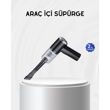 Karahanbey Kablosuz El Süpürgesi – Araç Içi Temizlik Için 5500PA Güçlü Emiş, USB Şarjlı