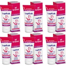 Lapitak El Kremi 60 ml (6 Kutu) Yumuşatıcı Özelliği ile Kuruyan Elleri Anında Onarır
