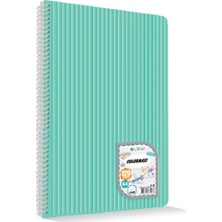 Uninote Colormaxi PP Kapaklı A4 Spiralli 60 Yaprak Çizgili Defter 12'li Paket