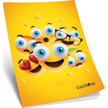 Uninote Çınar Karton Kapak A5 80 Yaprak Kareli Defter 12'li Paket