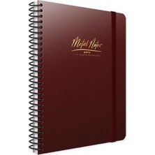 Gıpta Metal Notes Defter Spiralli Plastik Kapak A4 100 Yaprak Kareli