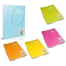 Gıpta Mica Defter Tel Dikiş Plastik Kapak A4 80 Yaprak Kareli