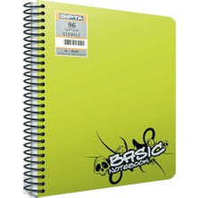 Gıpta Basic Defter Spiralli Plastik Kapak A4 96 Yaprak Çizgili