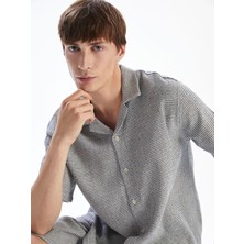 Lc Waikiki Yeni Sezon Rahat Kalıp Resort Yaka Kısa Kollu Gabardin Erkek Gömlek