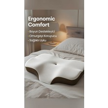 Simple The Pillow Queen Servikal Visco Yastık Mega Boy Ortopedik Boyun Yastığı Memory Foam Hafızalı Lüks Yastık