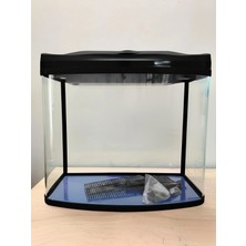 RS480AB Siyah Kapaklı Led Işıklı Komple Akvaryum 50 Lt