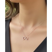 BG Jewellery Sonsuzluk Kalp 925 Ayar Gümüş Kolye