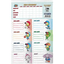 Gıpta Kral Şakir Etiket Ders Programı 16x24 3 Yaprak