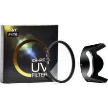 Nikon 18-105mm Ve 18-140mm Lensler İçin 67mm XS-Pro Slim Uv Filtre + Hb-32 Parasoley
