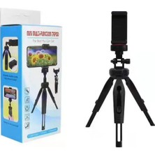 360° Ayarlanabilir Mini Tripod, Taşınabilir ve Yükseklik Ayarlı Selfie Stick