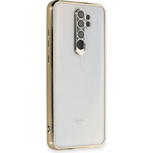 Snmswrld Newface Xiaomi Redmi Note 8 Pro Kılıf Razer Lensli Silikon - Gold