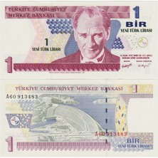 Banknoting 8. Emisyon 1 Ytl A60 Çil.