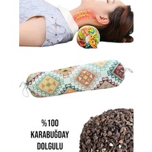 Remege Spor Malzemeleri Karabuğday Kabuğu Dolgulu Boyun Yastığı, Silindir Boyun Masajı Yastığı, Karabuğday Yoga Yastığı, Bolster