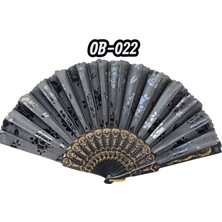 Ynt İthalat Plastik Kumaş Yelpaze 12'li OB-022