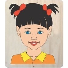 Edutoys Yüz Puzzle (Kız)