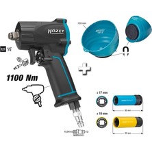 Hazet 9012M Havalı Sıkma Sökme Tabancası 1100 Nm 1/2"