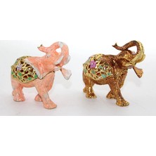 Ynt İthalat Swaroski Taşlı Tekli Fil Figürü ALK1889