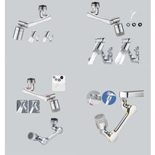 LTG Nova Esnek 1080° Musluk Başlığı 3 Eklemli Hareketli Su Modlu Lavabo Aparatı