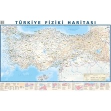 Mepmedya Yayınları Türkiye Siyasi ve Fiziki Duvar Haritası 70x100