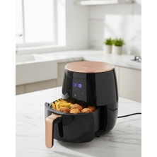 Novytech 6 Litre Geniş Hazneli Air Fryer Yüksek Güçlü Sağlıklı Yağsız Pişirme - Lisinya
