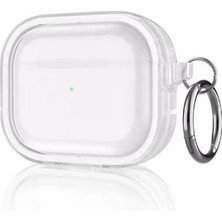 Snmswrld Movenchy Airpods Pro 2 (2.nesil) Shiny Şeffaf Kılıf - Beyaz