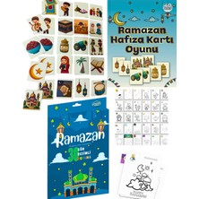Ahfa Natural Craft  Ramazan Eğlenceli Etlinlik Seti 2li Hafıza Kartı Oyunu ve 30 Gün Resimli Boyama