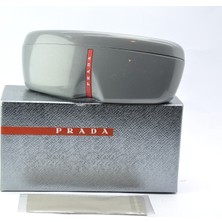 Praada. Lınae Rosa Gray Case Large L Gri Buyuk Kucuk ve Ort Boy Gözlük / Güneş Gözlüğü  Kutusu Kılıfı