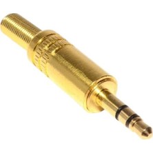 Zemira 3.5 mm Mono Gold Metal Jack Fiş