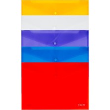 Noki Çıtçıtlı Dosya Evrak Zarfı A6 Karışık 12’li Paket