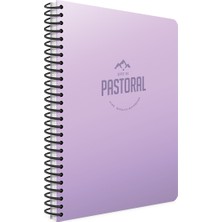 Gıpta Pastoral Defter Spiralli Plastik Kapak 17x24 72 Yaprak Kareli