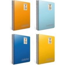 Gıpta Chromo Defter Spiralli Plastik Kapak A4 100 Yaprak Çizgili