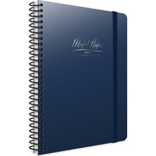 Gıpta Metal Notes Defter Spiralli Plastik Kapak A4 80 Yaprak Kareli