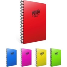 Gıpta Punto Defter Spiralli Plastik Kapak A5 80 Yaprak Çizgili