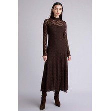 DeFacto A Kesim Dantel Midi Elbise H0605AX26SP