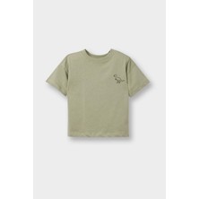 DeFacto Dinozor Baskılı Tişört Erkek Bebek D7910A526SM