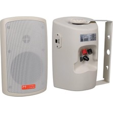 Zemira Magicvoice Mv-36 11 cm 50 Watt Komütatörlü Hat Trafolu Krem Beyaz Sütun Hoparlör (2'li Takım)