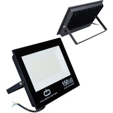 Zemira PM-22586 150 Watt - 220 Volt 6500K IP66 150* Işık Açısı Siyah Slim Kasa Beyaz LED Proje