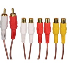 Zemira 2 Rca Erkek / 6 Rca Dişi 40 cm Kablo