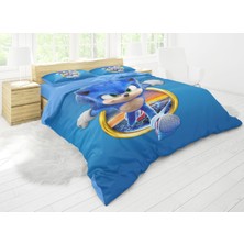Sarel Kirpi Sonic Baskılı 3D Çift Kişilik Nevresim Takımı